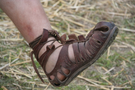 Caligae, calzado típico del ejército romano
