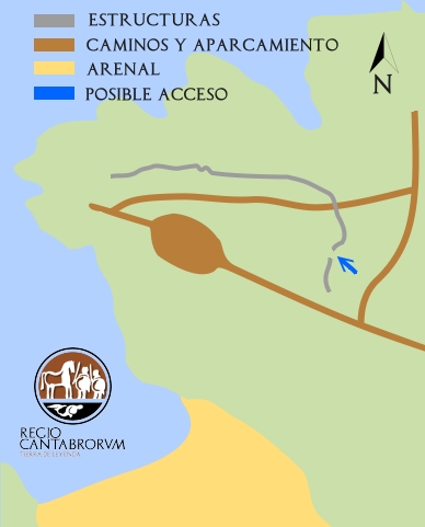Estructuras del yacimiento de Punta Pilota