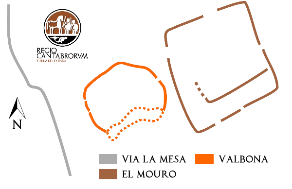 Estructuras de El Mouro y Valbona