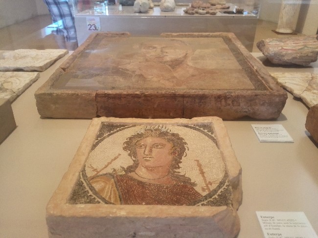 Excelentes mosaicos en el interior del Museo Nacional de Tarragona