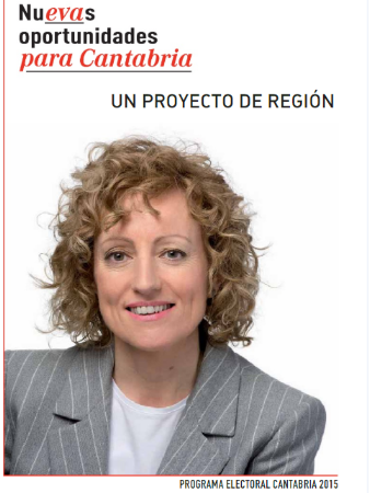 Portada del programa electoral del PSOE Cantabria 2015
