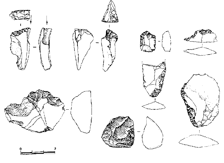 Parte de los más de 5.000 materiales encontrados en el yacimiento de Cuberris. Fuente: Memorias ACDPS 1993-1995