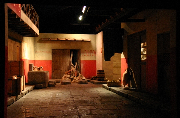 Reproducci&oacute;n de una calle romana en el proyecto Romanorum Vita - Obra Social La Caixa