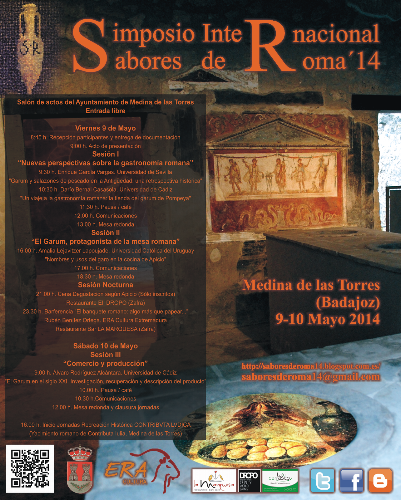 Cartel del Simposio Internacional Sabores de Roma 2014