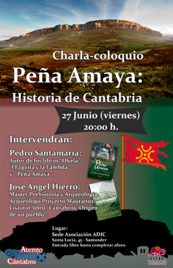 Charla-coloquio Pe&ntilde;a Amaya: Historia de Cantabria. Fuente: ADIC
