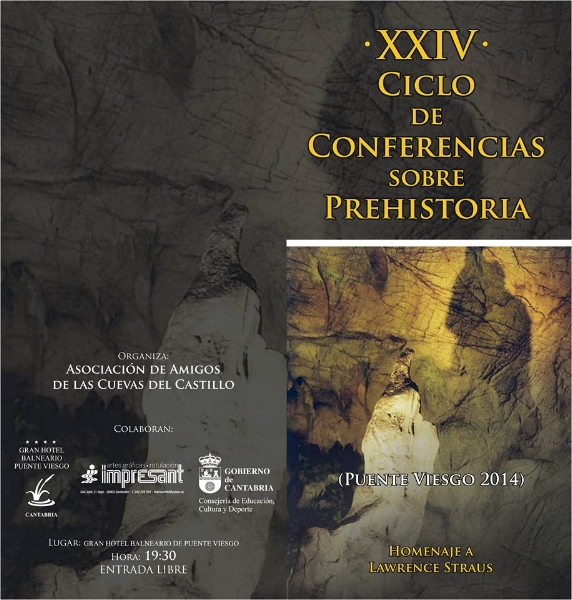 Portada del dossier del XXIV Ciclo de Conferencias sobre Prehistoria de Puente Viesgo.