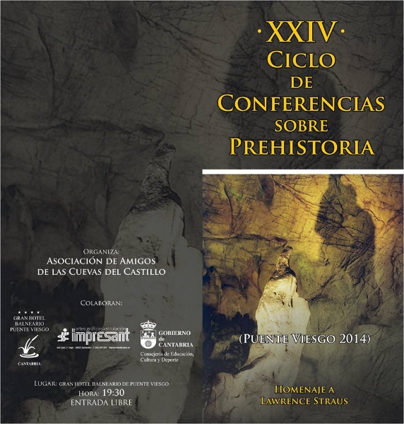 Portada del dossier del XXIV Ciclo de Conferencias sobre Prehistoria de Puente Viesgo. Portada del dossier del XXIV Ciclo de Conferencias sobre Prehistoria de Puente Viesgo.