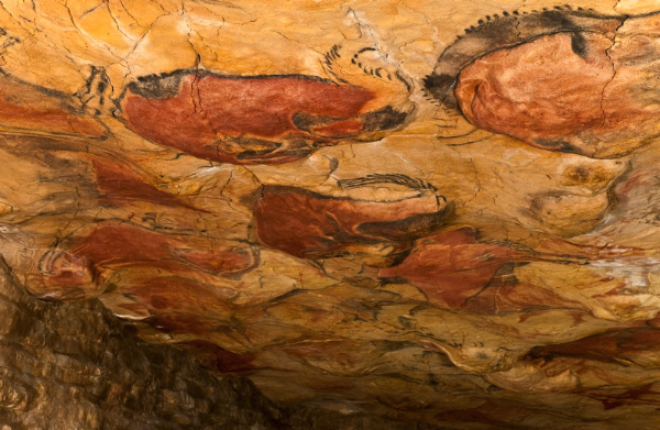 Bisontes en la cueva de Altamira
